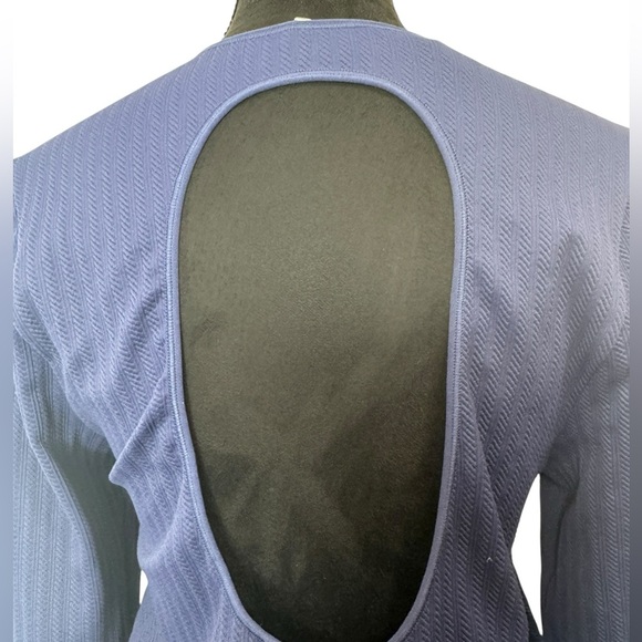 PINK by Victoria's Secret Seamless Long Sleeve Top Navy - Picture 3 of 13